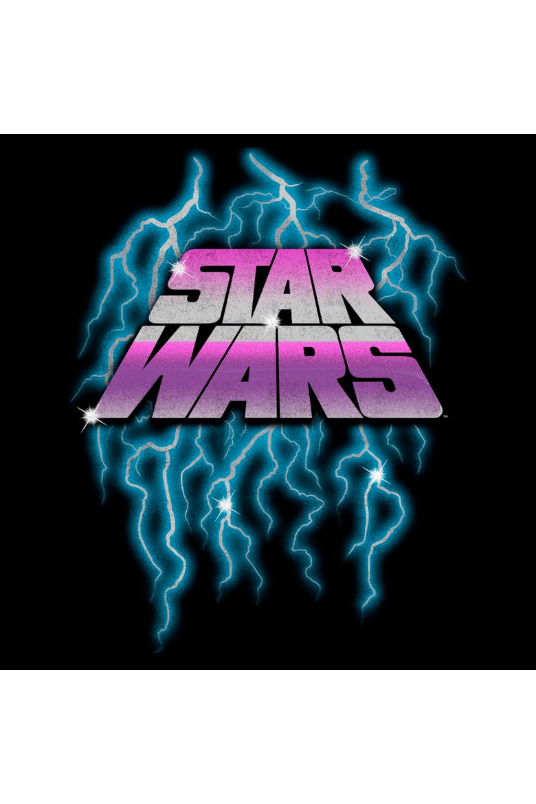Men's Star Wars Lightning Logo Graphic T-Shirt, Alternate, color, Black