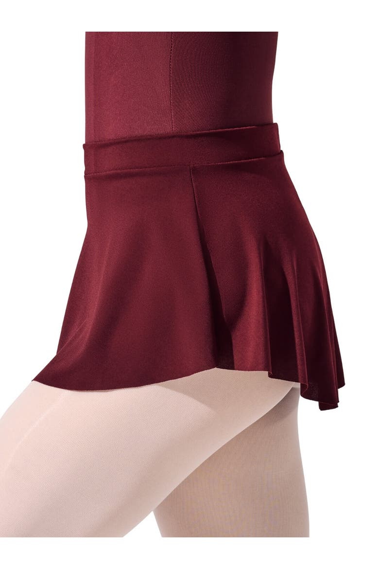 Curved Pull-On Skirt, Main, color, burgundy