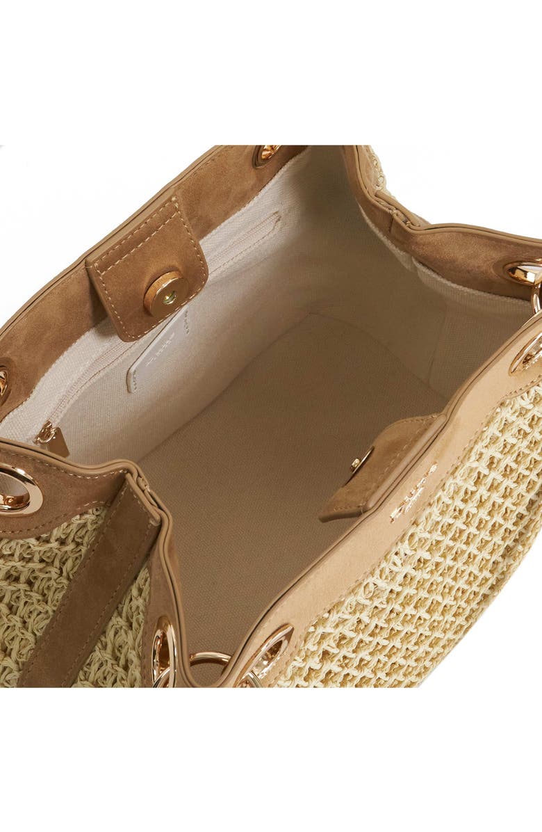 Dune London Damara Raffia Tote, Alternate, color, Natural