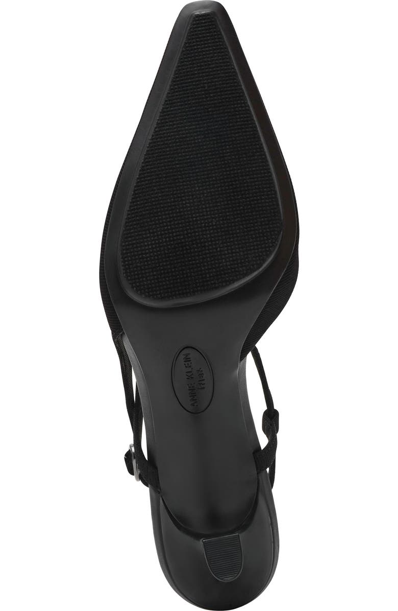 Anne Klein Cosmo Ankle Strap Pump, Alternate, color, Black Stretch