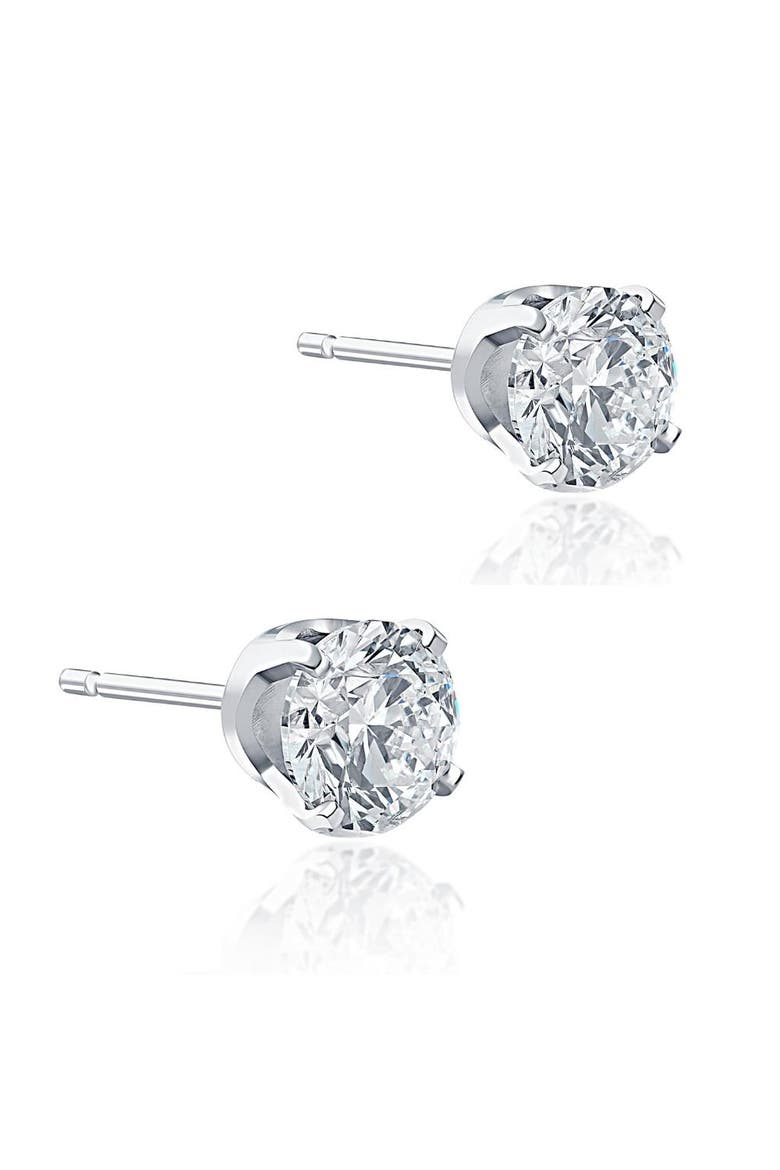 1 Carat (ctw) Diamond Studs in 14k or Gold Lab Grown, Alternate, color, 14k Yellow Gold