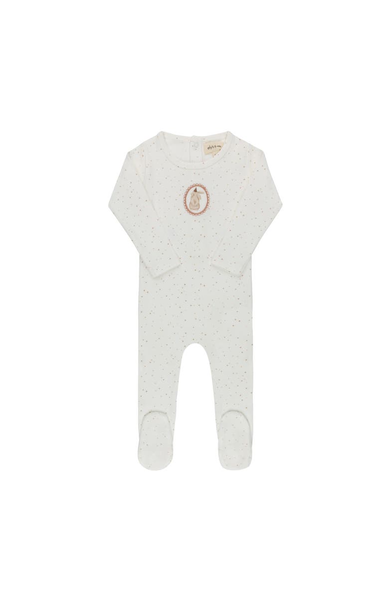 Ely's & Co. Speckled Bunny Collection - Footie, Main, color, Ivory/Pink