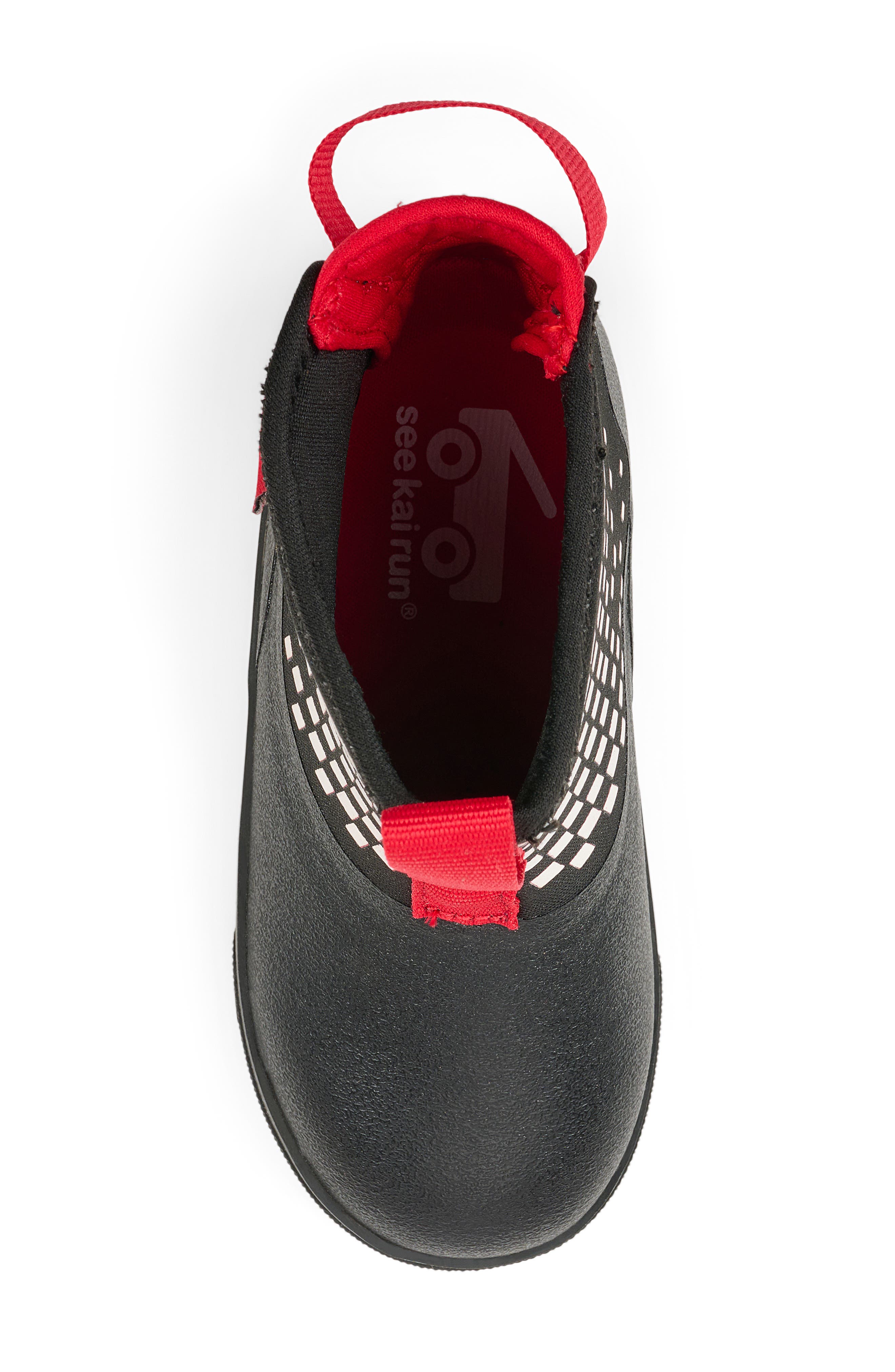 Kids' Ame Waterproof Rain Boot, Alternate, color, RACER BLACK