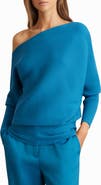 Reiss Lorna Off the Shoulder Rib Sweater