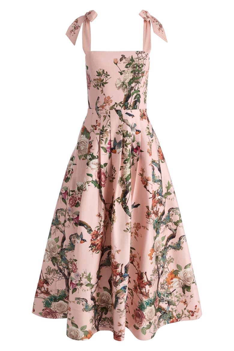 hana ruched midi dress Just Landed! The Hana Ruched Midi Dress by Sir The Label  Crafted from a  soft stretch jersey with a floral print, it features adjustable gathering  through the sides and contrasting red