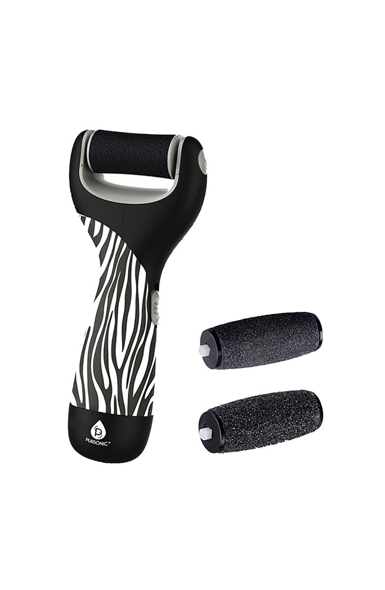 PURSONIC Pedi Perfect Foot File Battery Operated Callus Remover Tool, Alternate, color, Black