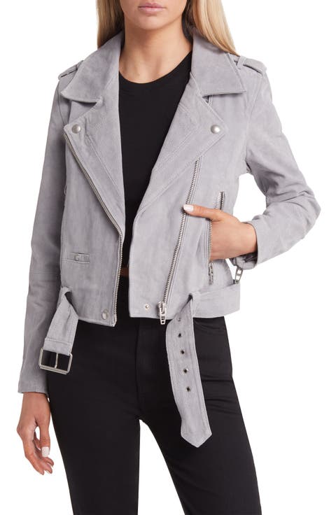 Suede Moto Jacket