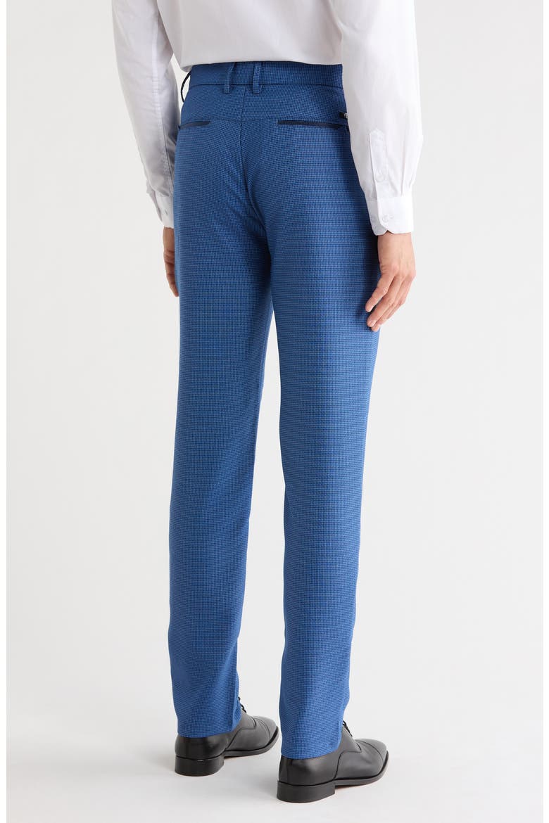 Plaid Straight Leg Trousers, Alternate, color, ROYAL