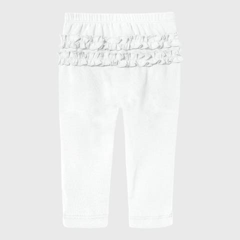 Girls Ruffle Butt Soft 100% Cotton Leggings