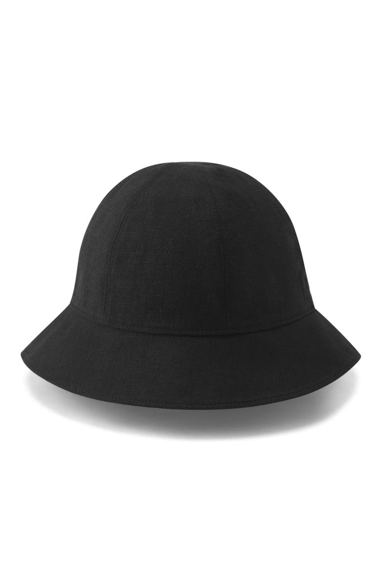Skye UPF 50+ Linen Cloche, Alternate, color, BLACK