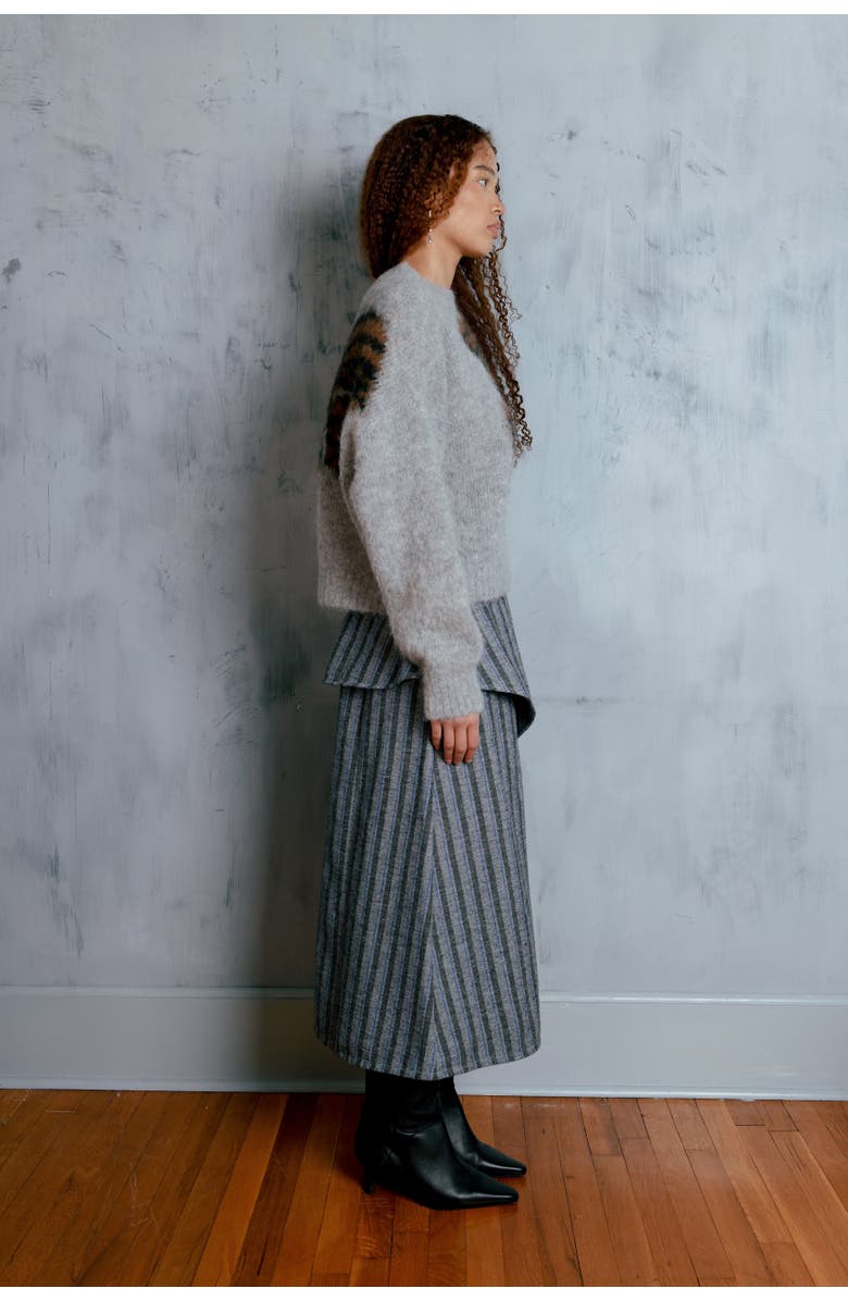 Untitled in Motion Folari Alpaca Blend Relaxed Fit Pullover, Alternate, color, Zebrina