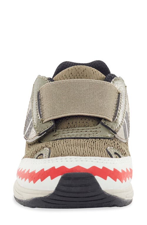 Stride Rite Kids' Made2play® Lighted Monster Sneaker In Olive