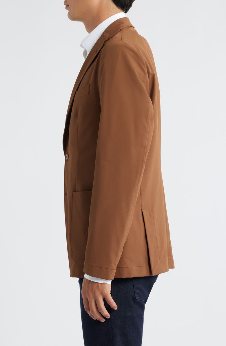 BOSS Hanry Slim Fit Stretch Twill Sport Coat, Alternate, color, Medium Brown