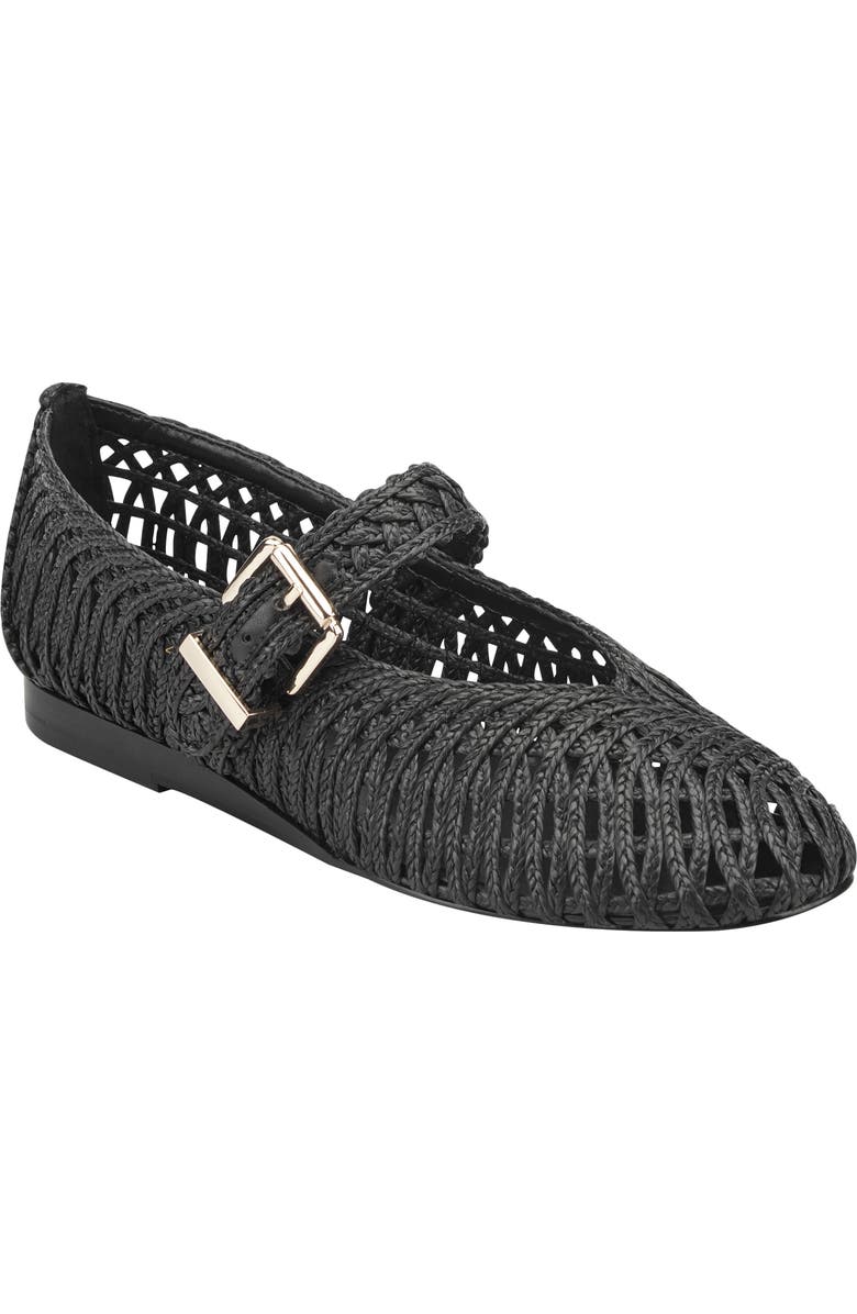 Marc Fisher LTD Emillia Mary Jane Flat, Main, color, Black