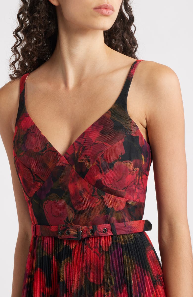 Hutch Joanna Pleated Sleeveless Gown, Alternate, color, Moody Orchids