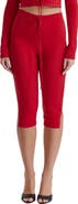 HOUSE OF CB Abigail Pointelle Drawstring Capri Pants
