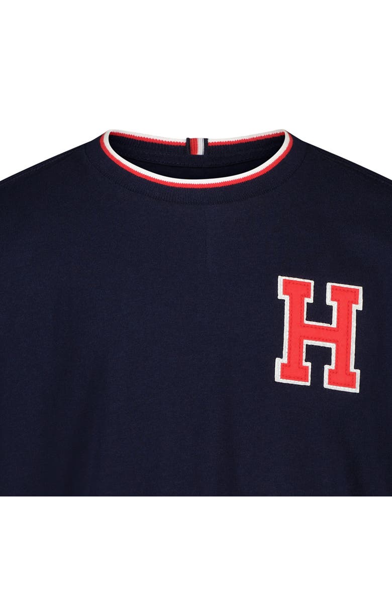 Tommy Hilfiger Kids' College Stack T-Shirt, Alternate, color, Navy Blazer
