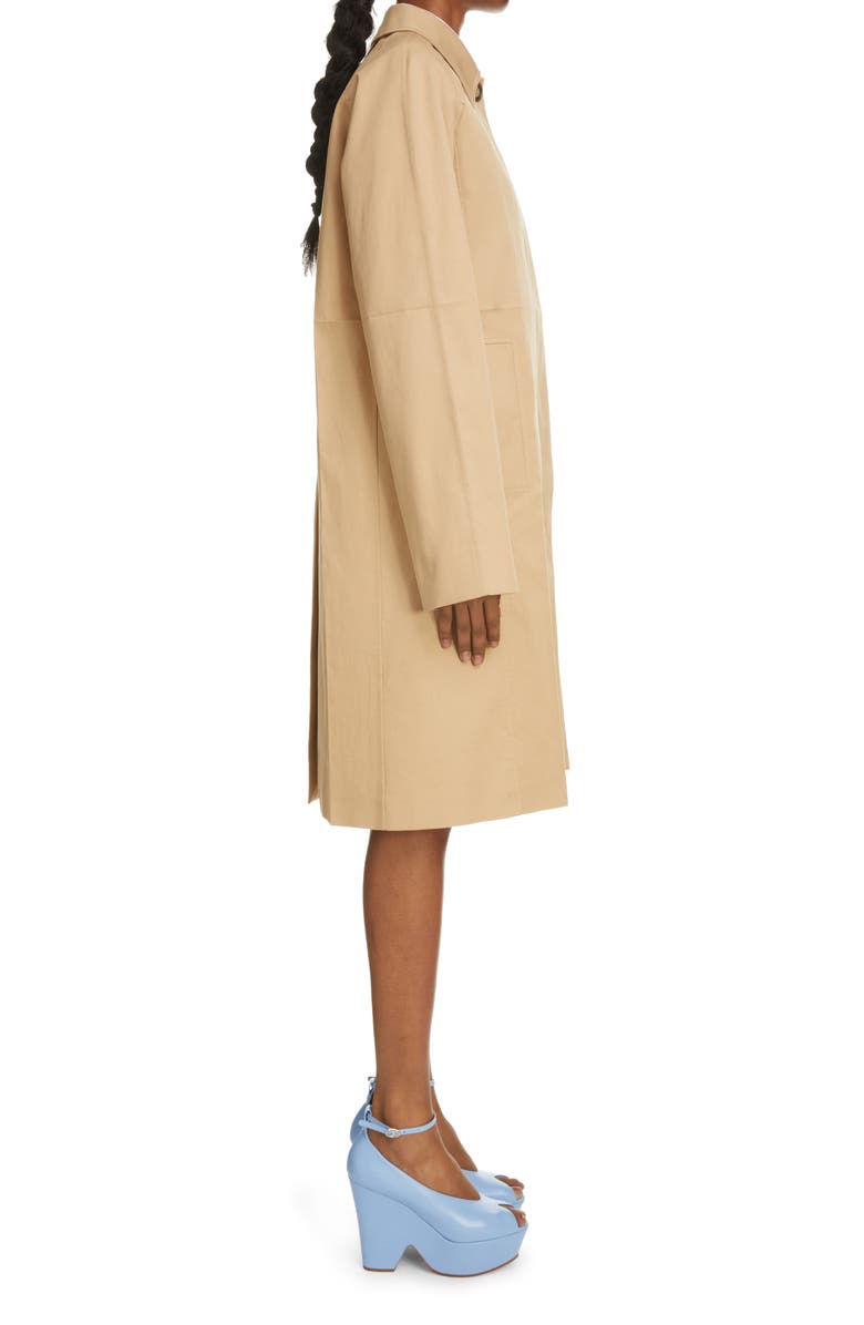 Victoria Beckham Cotton Gabardine Car Coat, Alternate, color,