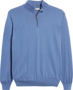 Canali Quarter Zip Cotton Sweater