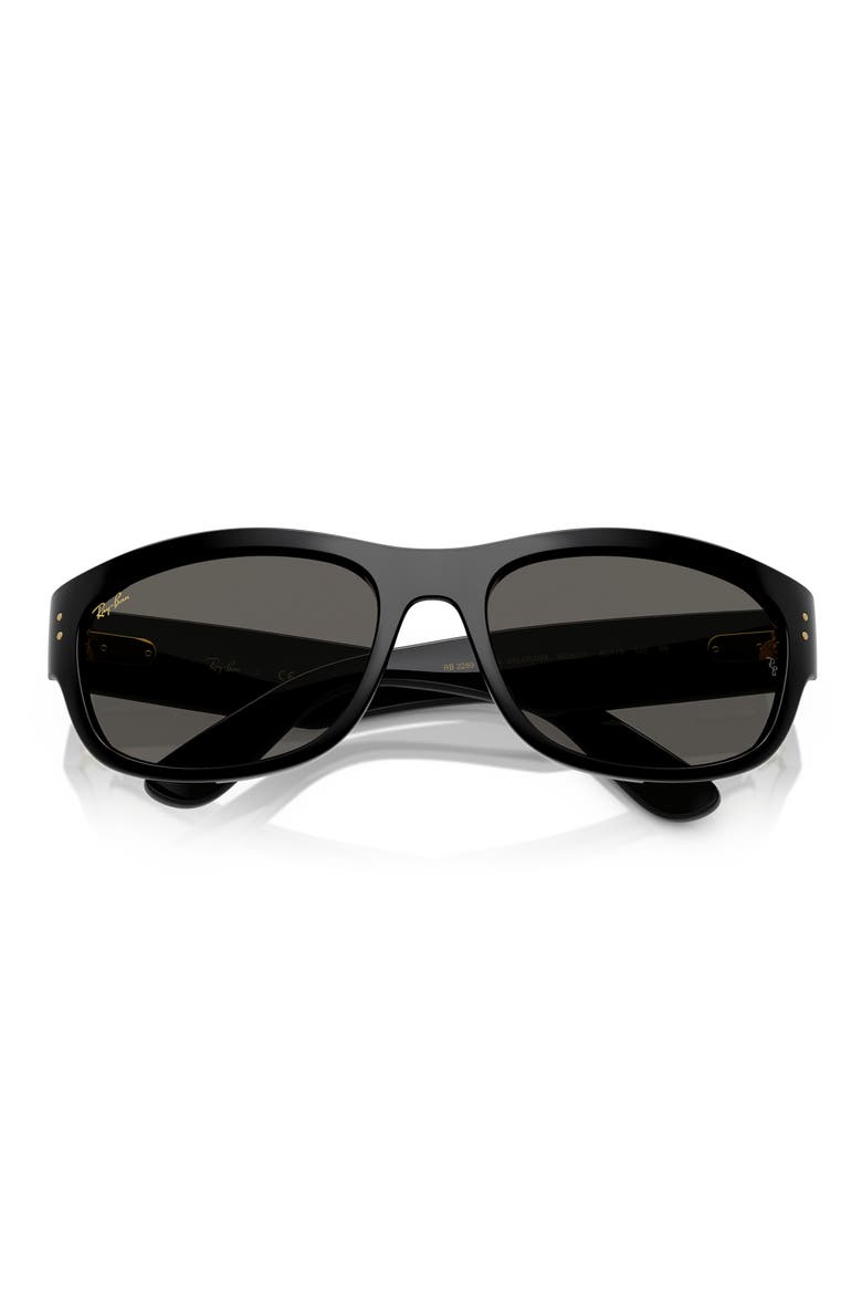x A$AP Rocky 60mm Mega Balorama Pillow Sunglasses, Alternate, color, BLACK / ULTRA BLACK