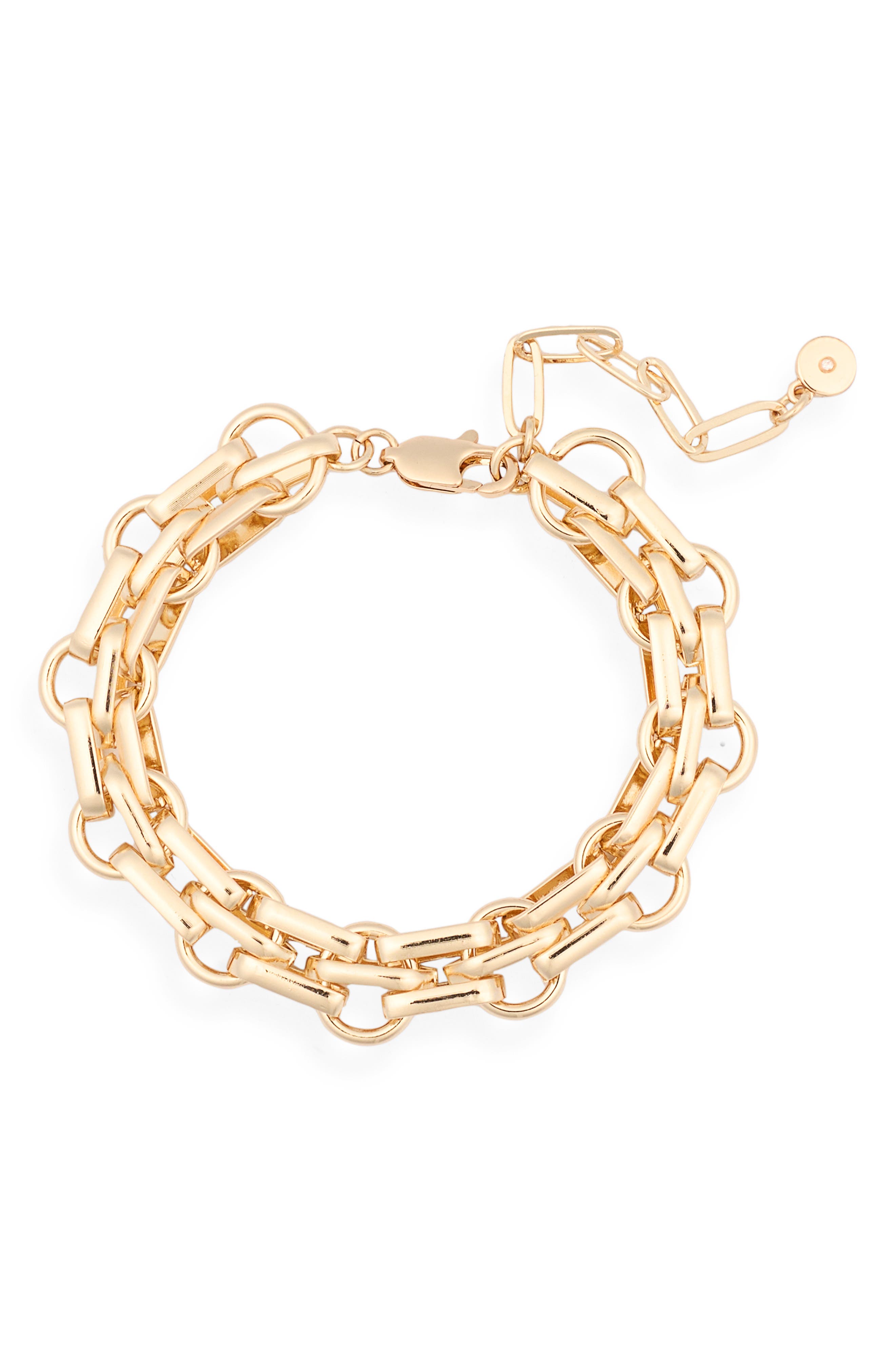 Ettika Interlocking Chain Bracelet