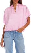 Karen Kane Crushed Satin V-Neck Top