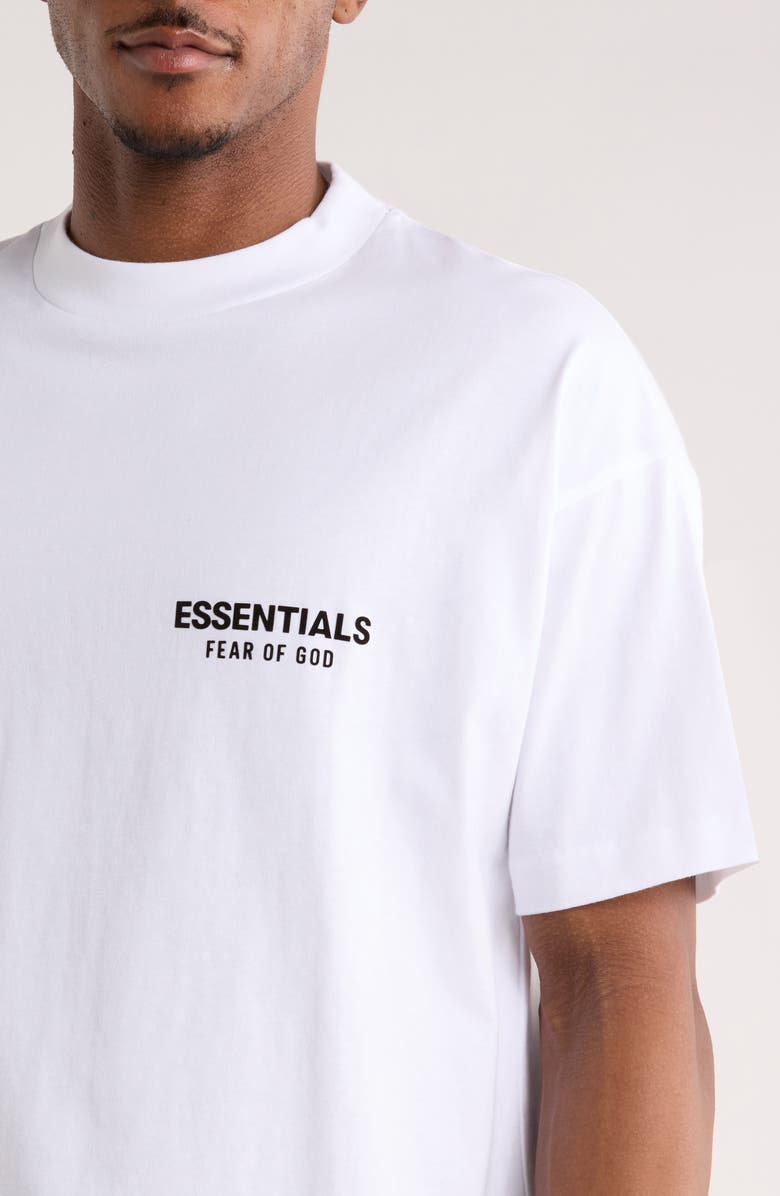 Fear of God Essentials Classic Fit Logo Graphic T-Shirt, Alternate, color, Bright White