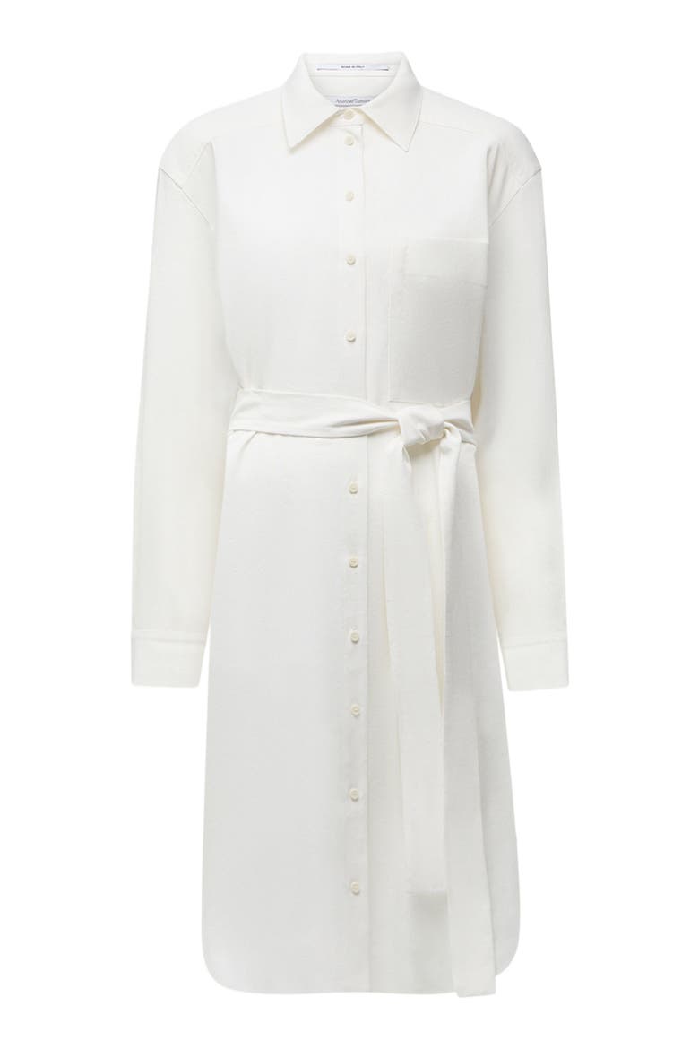 Pleat Back Shirt Dress, Alternate, color, Off-White