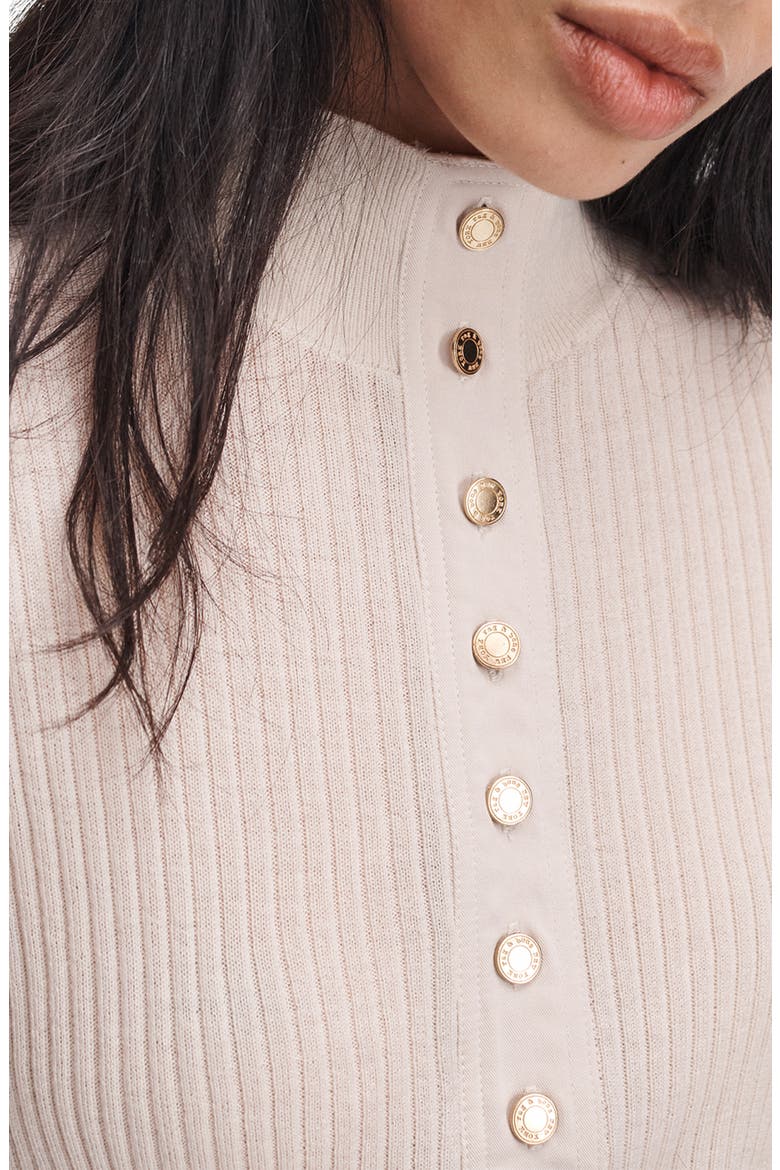 Lucy Henley Wool Sweater, Alternate, color, IVORY