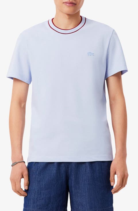 Regular Fit Tipped Piqué Crewneck T-Shirt