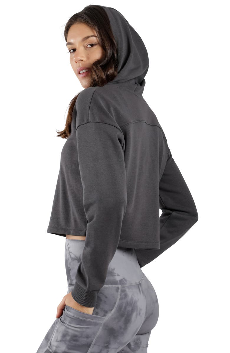 90 DEGREE BY REFLEX Hoodie & Shorts 2-Piece Set, Alternate, color, 