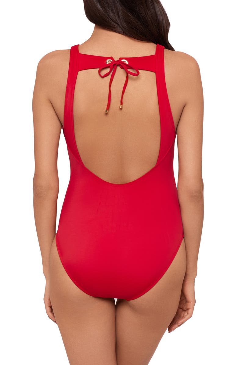 Magicsuit<sup>®</sup> Juxtapose Steffi One-Piece Swimsuit, Alternate, color, Mars