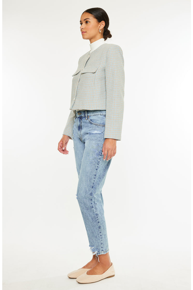 Harvey Ultra High Rise Mom Jeans, Alternate, color, Acid Wash