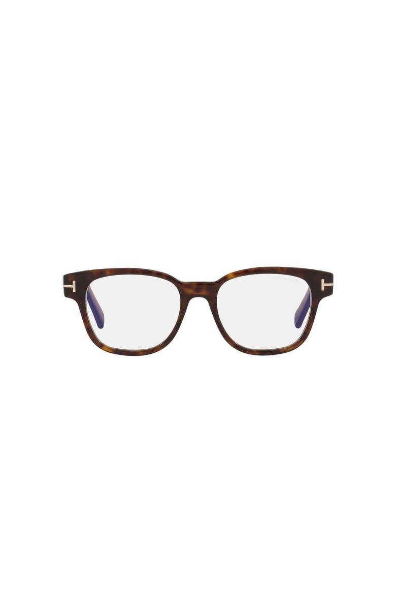 TOM FORD 52mm Square optical glasses, Alternate, color, Tortoise