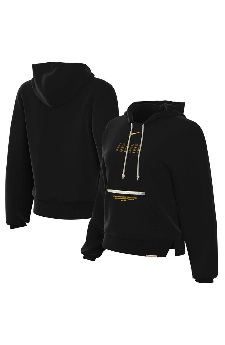 Nike Women's Nike Black Los Angeles Lakers Courtside Standard Issue Performance Pullover Hoodie, Main, color, 