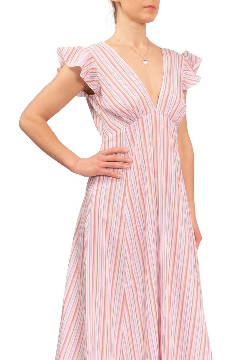 Everyday Ritual Heidi Nightgown, Alternate, color, Verona Pink Stripe