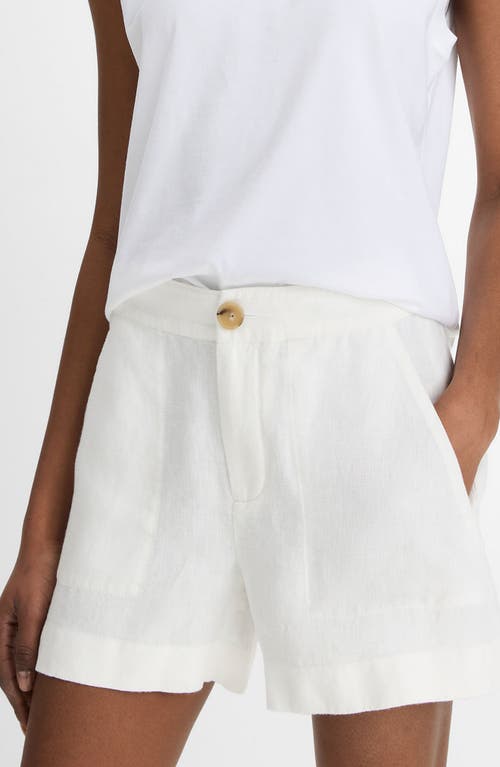 Vince Mid Rise Hemp Short In Off White In Off White