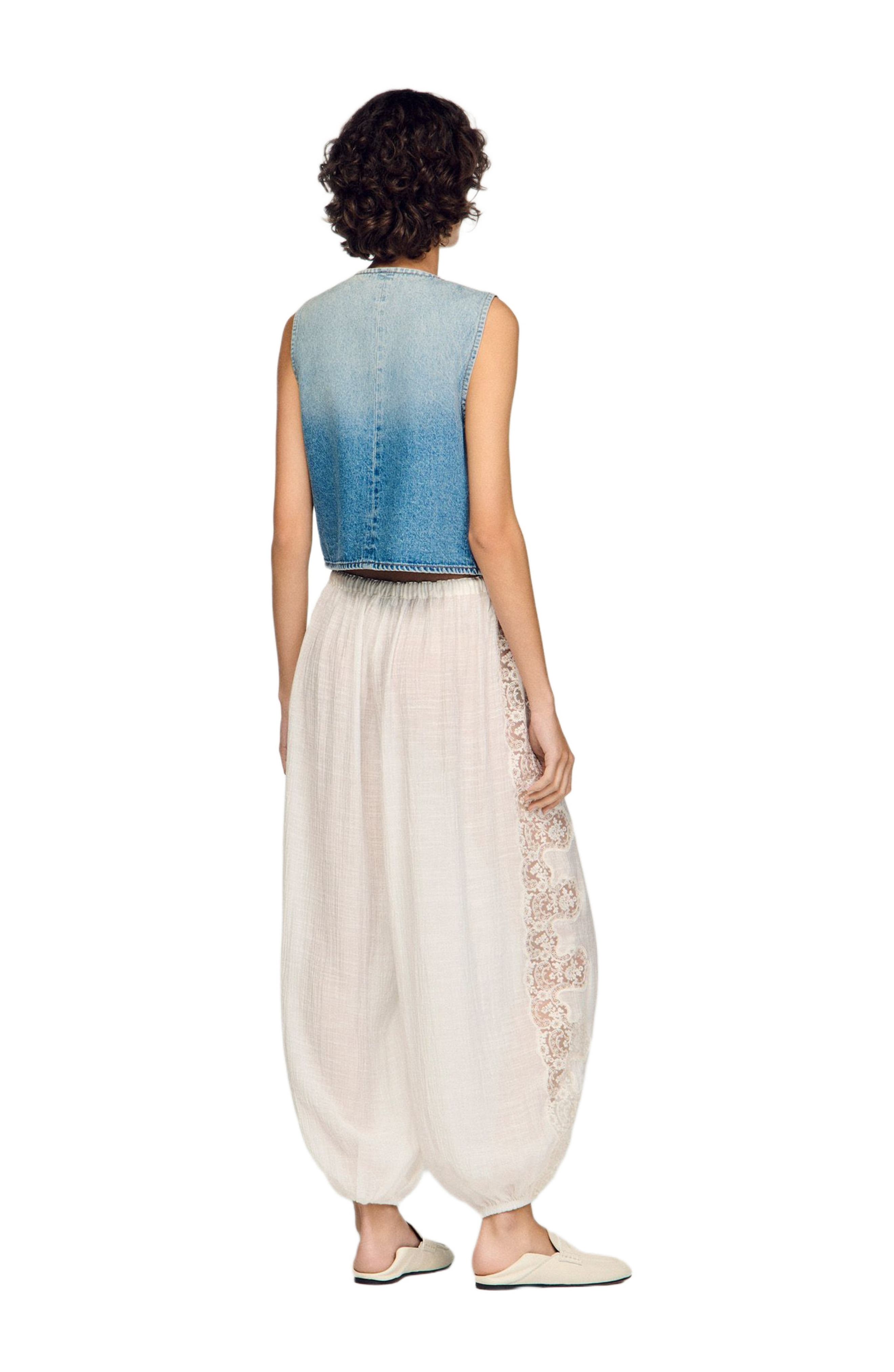 Crinkled wide-leg trousers - image 2