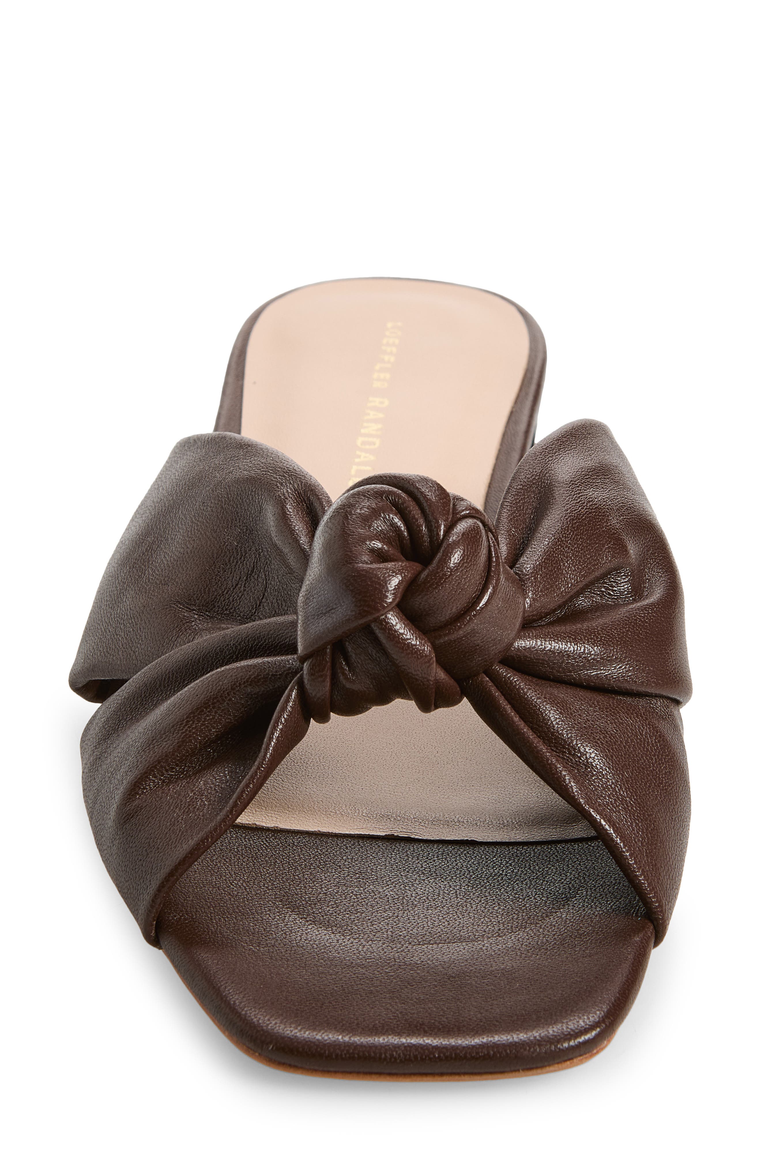 Claudette Mignon Knot Slide Sandal, Alternate, color, ESPRESSO