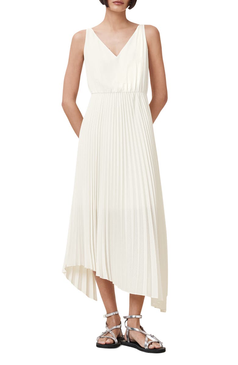 AllSaints Leia Harley 2-in-1 Longline Sweater Vest & Asymmetric Slipdress Set, Alternate, color,