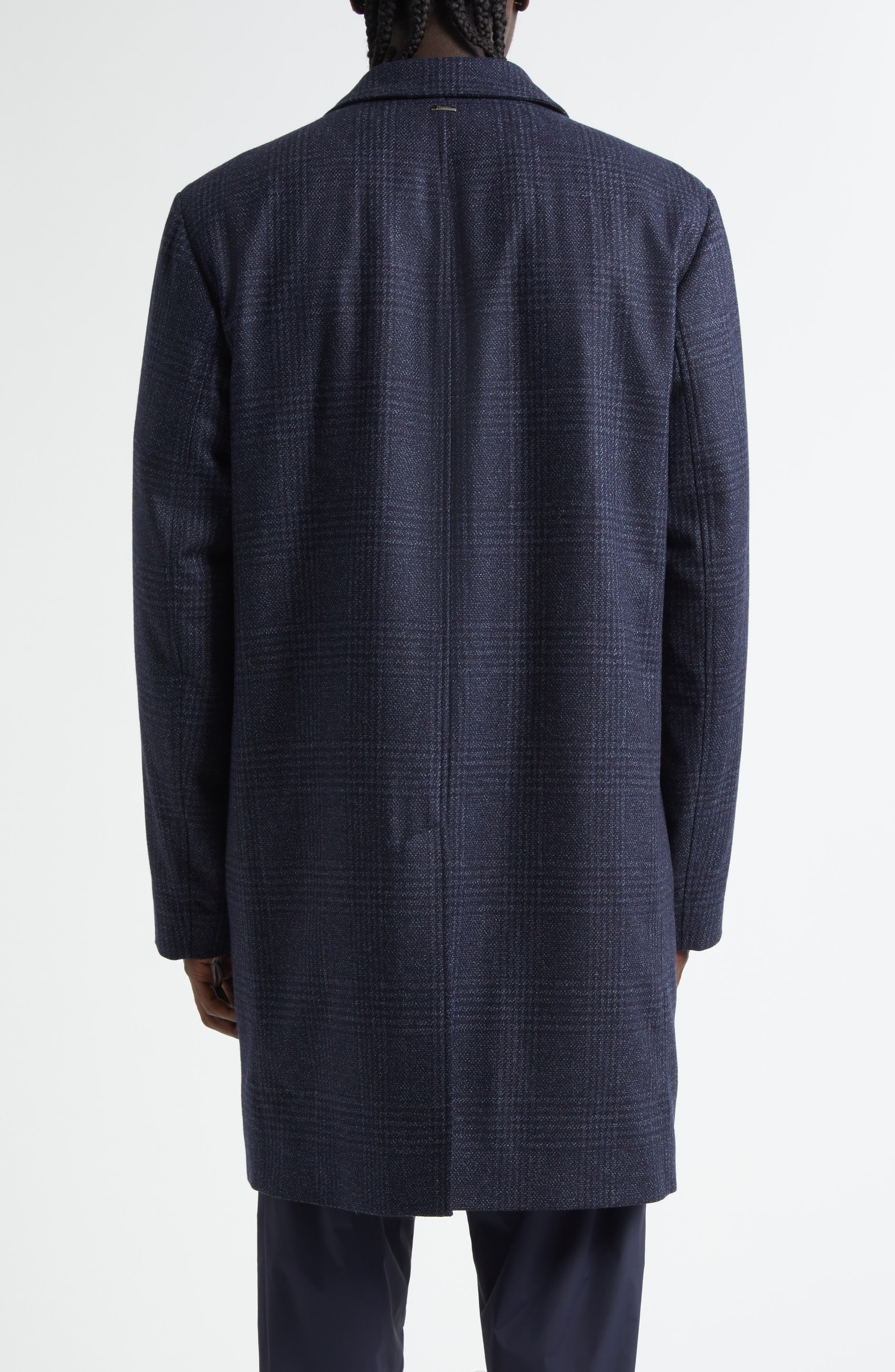 Glen Plaid Water Resistant Wool & Silk Tweed Topcoat - image 2
