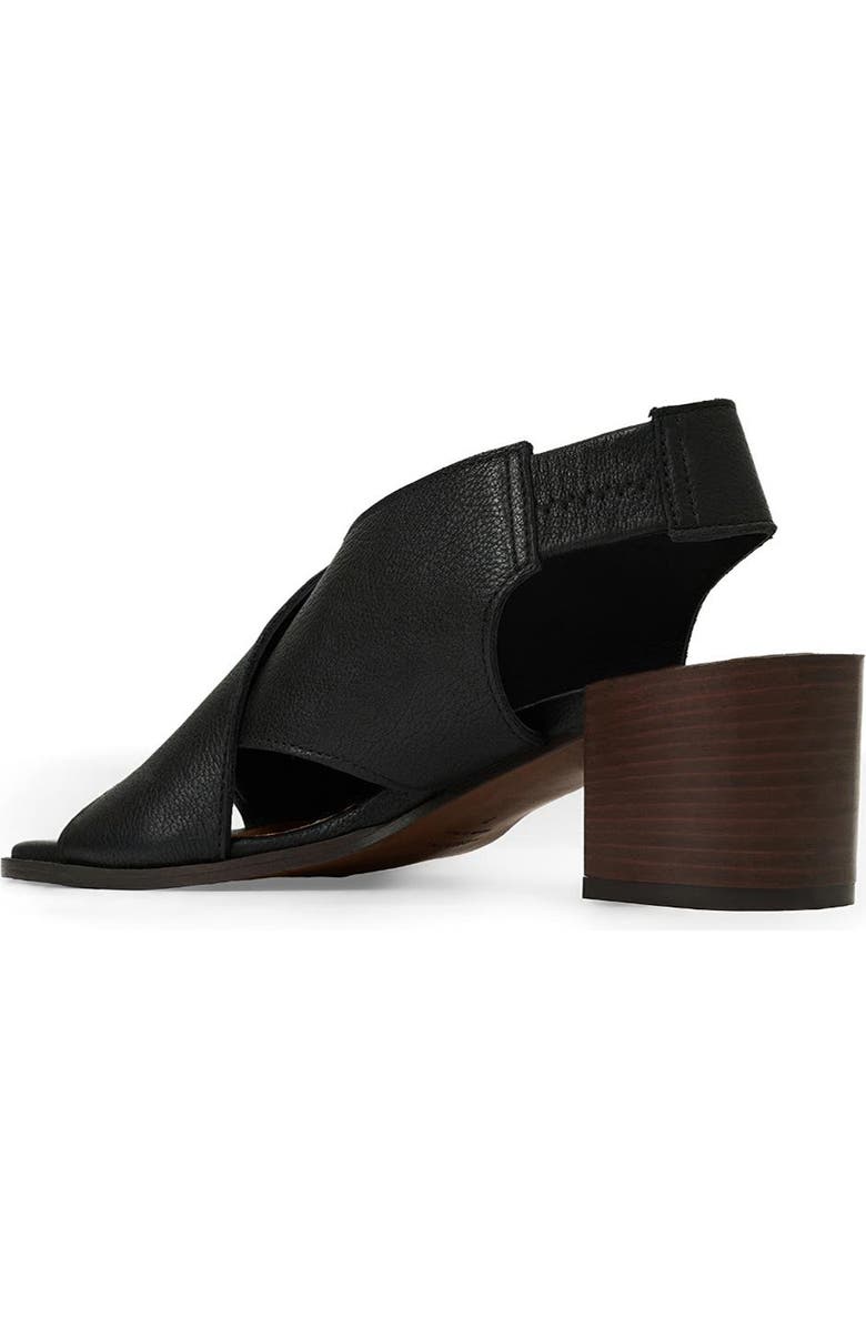 Aquatalia Dovera Weatherproof Sandal, Alternate, color, Black Pebbled Leather