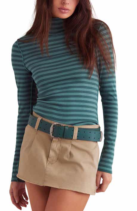 Free People Good Good Stripe Turtleneck Top
