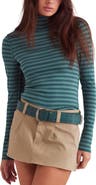 Free People Good Good Stripe Turtleneck Top