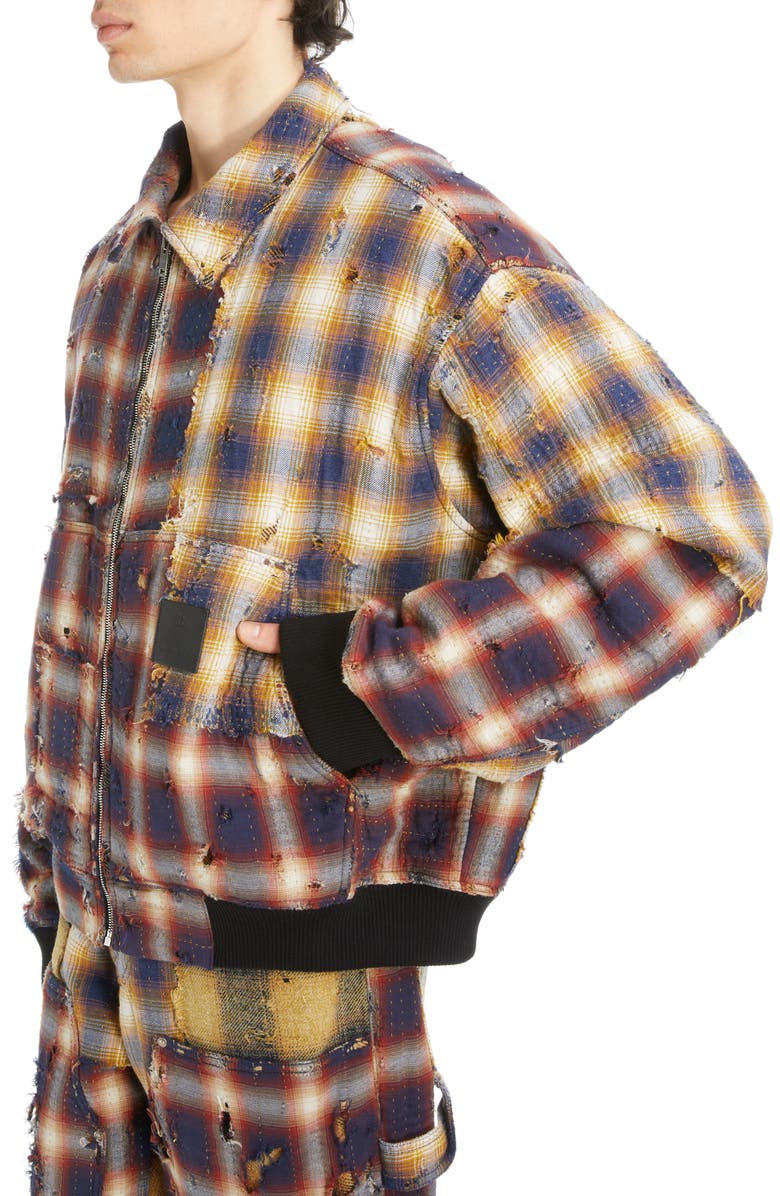 Givenchy Distressed Oversize Workwear Jacket, Alternate, color,