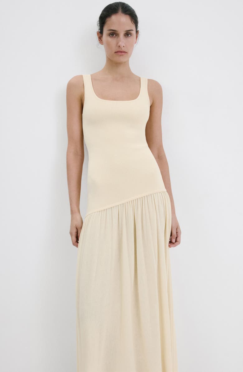 MANGO Asymmetric Cut Knit A-Line Dress, Alternate, color,