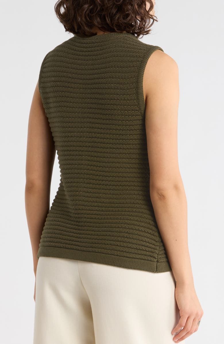 Gemma + Jane Buttoned Sweater Vest, Alternate, color, Olive