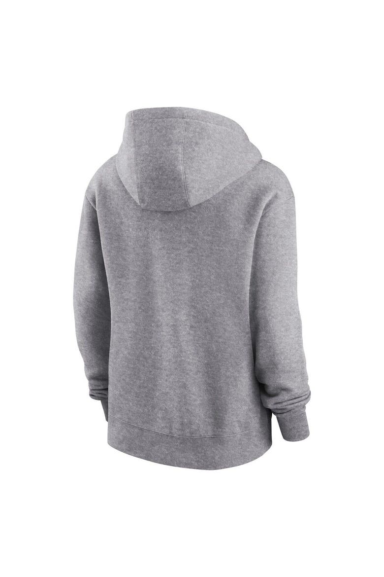 Women's Nike Heather Gray Indianapolis Colts Team Logo Club Fleece Pullover Hoodie, Alternate, color, Heather Gray