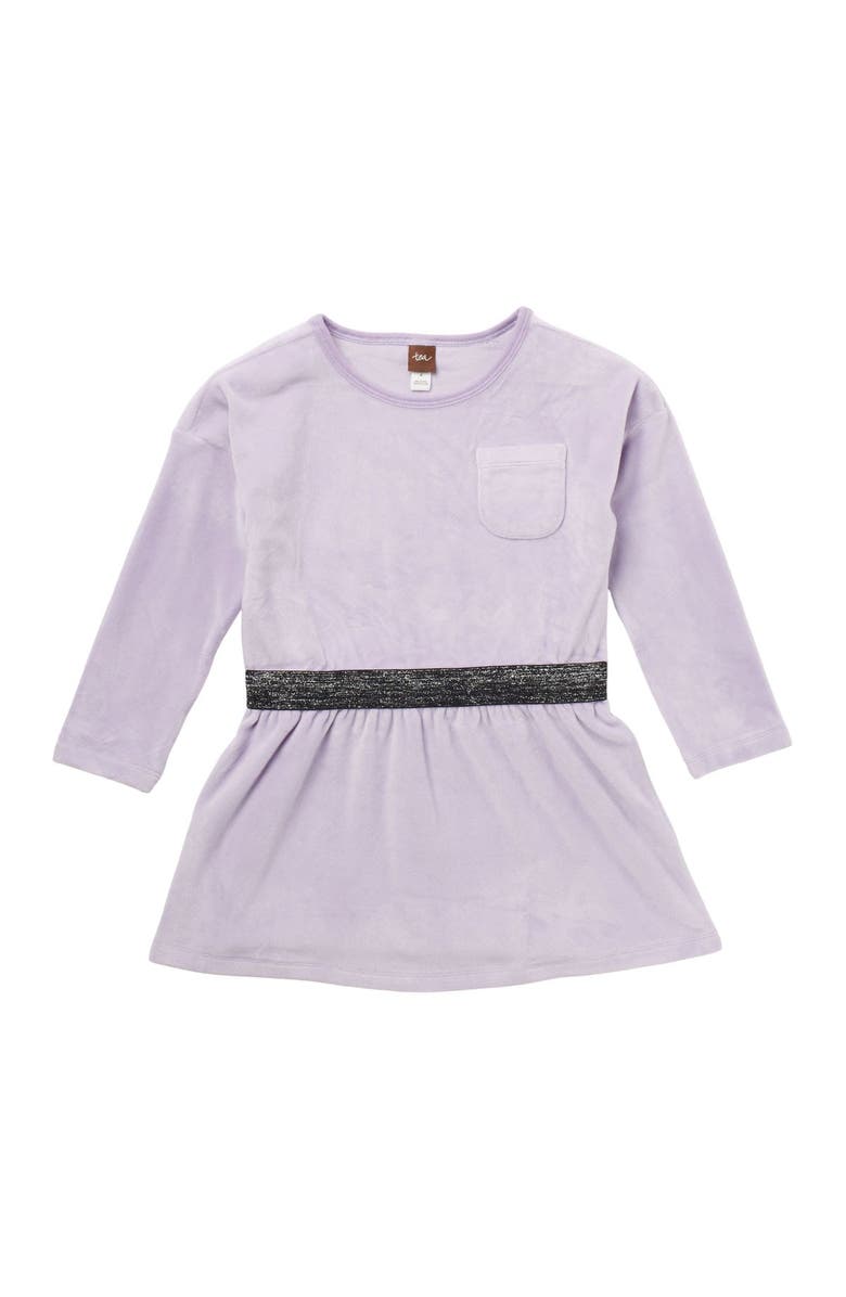 Tea Collection Velour Sparkle Waist Tunic, Main, color,