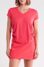 DKNY Ruched Tech T-Shirt